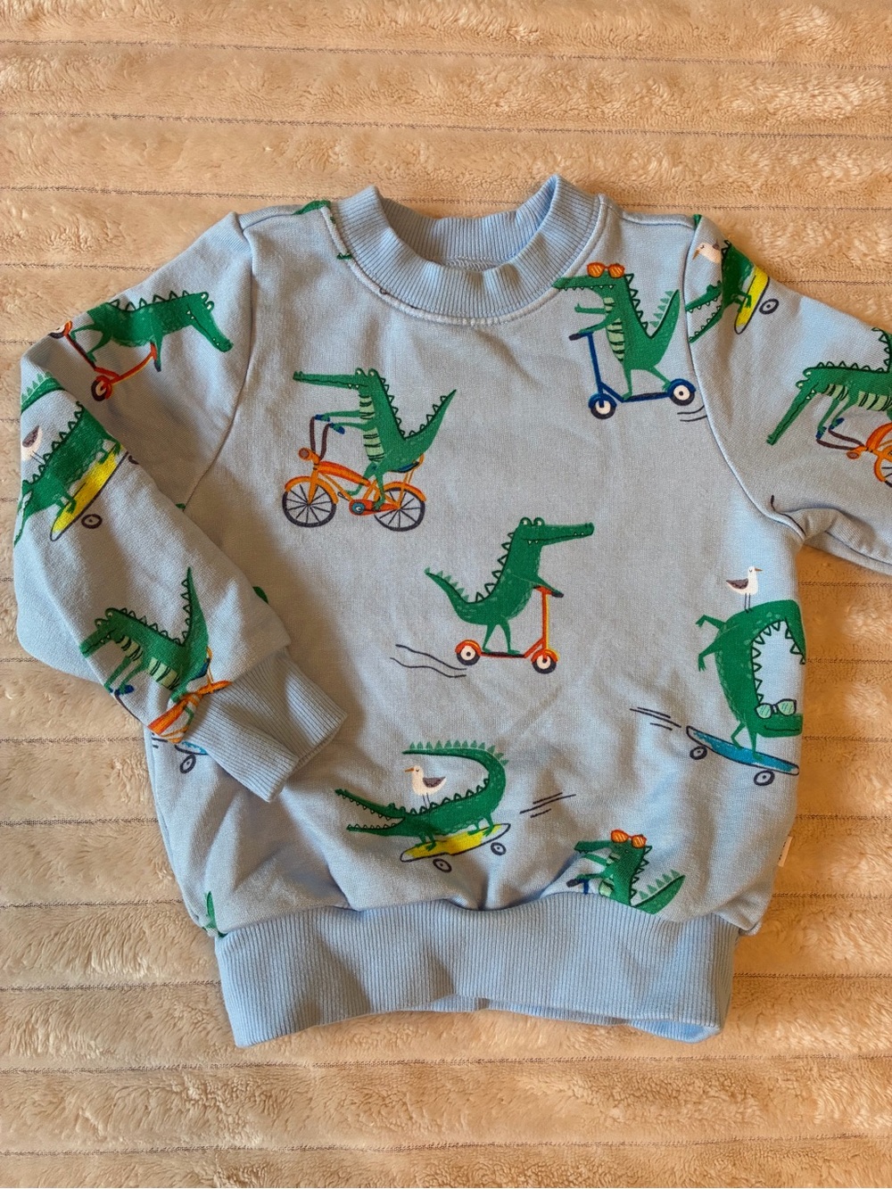 🐊💚 Little Sleepies Lator Gator Play Collection Sweatshirt | 12–18 Months